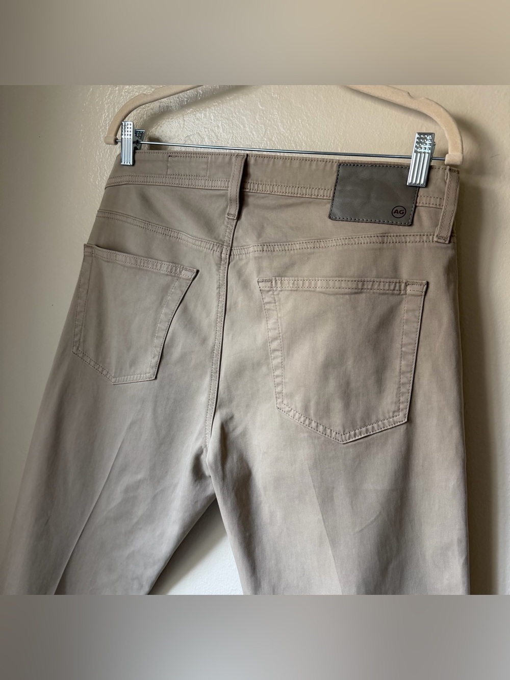 AG Adriano Goldschmied Tellis Modern Slim Pants 32x32 Desert Stone Beige - Picture 6 of 16